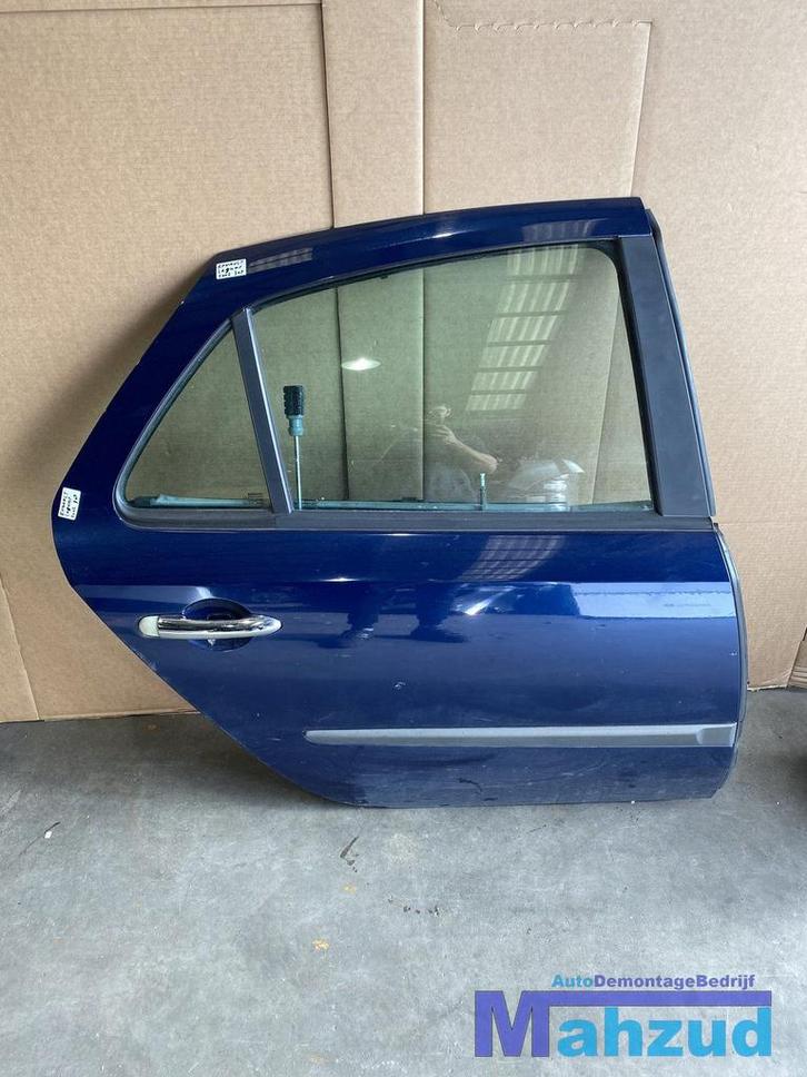 RENAULT LAGUNA 2 Blauw rechts achter deur portier 2001-2007, Auto-onderdelen, Carrosserie en Plaatwerk, Deur, Renault, Gebruikt