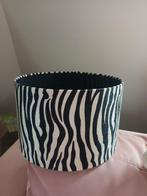 Mooie zebraprint lampenkap., Huis en Inrichting, Ophalen of Verzenden, Zo goed als nieuw, Rond, 25 tot 50 cm