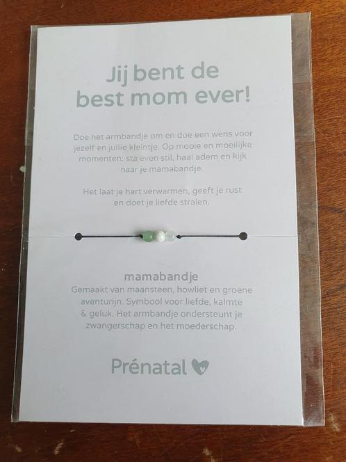 Prénatal armbandje, Sieraden, Tassen en Uiterlijk, Armbanden, Nieuw, Overige materialen, Groen, Met edelsteen, Ophalen of Verzenden
