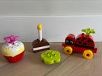 Duplo lieveheersbeestje en taartjes, Kinderen en Baby's, Speelgoed | Duplo en Lego, Verzenden, Zo goed als nieuw, Duplo