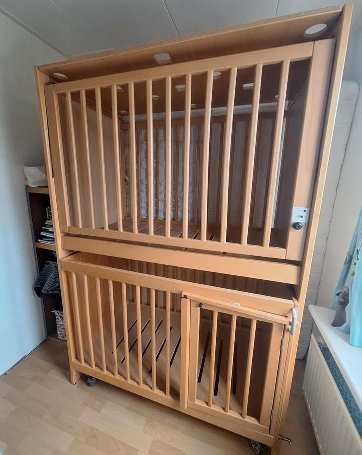 Duo ledikant / Stapelbed baby en peuter, Kinderen en Baby's, Babywiegjes en Ledikanten, Gebruikt, Ledikant, Ophalen