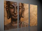 Nieuw * 3 Luik Canvas Schilderij Buddha Boedha 90x160cm, Huis en Inrichting, Woonaccessoires | Schilderijen, Tekeningen en Foto's