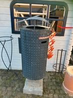 Rvs prullebak, ideaal voor grote tuinen, 40 liter of meer, Ophalen of Verzenden, Zo goed als nieuw, Rvs