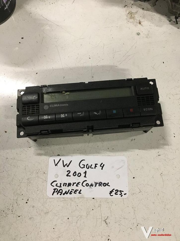 Vw Golf 4 2.0 Automaat 2001 Kachelbedieningspaneel Climate c, Auto-onderdelen, Dashboard en Schakelaars, Gebruikt, Ophalen of Verzenden