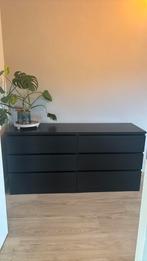 Ikea Malm Kast - Bruinzwart - 6 Lades, Ophalen, Overige materialen, Gebruikt, 100 tot 150 cm