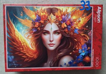 9 Diverse puzzels 1 x gelegd z.g.a.n. 1000st beschikbaar voor biedingen