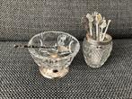 Vintage zilver en verzilverde lepeltjes. Suikerschaaltje enz, Antiek en Kunst, Antiek | Goud en Zilver, Ophalen, Zilver