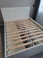 Bremnes ikea bed 160200, Ophalen, Gebruikt, Wit, Tweepersoons