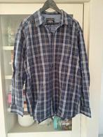 Heren overhemd blauw geruit - Canda C&A - maat XL, Blauw, Ophalen of Verzenden, Canda, Gedragen