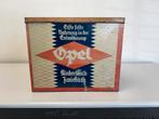 Opel oud koekblik, Verzamelen, Blikken, Ophalen of Verzenden, Gebruikt, Koek(jes), Overige merken