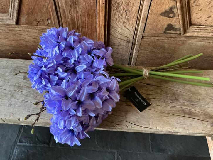 AANBIEDING bos lila zijde pluim hyacinten kunstbloemen, Huis en Inrichting, Woonaccessoires | Kunstplanten en Kunstbloemen, Nieuw