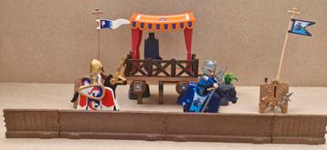 Playmobil groot ridder toernooi/ridders op paard/middeleeuws beschikbaar voor biedingen
