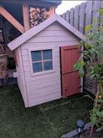 Houten speelhuisje met dakleer, Kinderen en Baby's, Speelgoed | Buiten | Speelhuisjes, Ophalen, Gebruikt, Hout