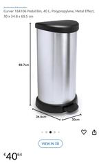 Prullenbakken, Huis en Inrichting, Woonaccessoires | Prullenbakken, Ophalen, Nieuw, 40 liter of meer, Rvs