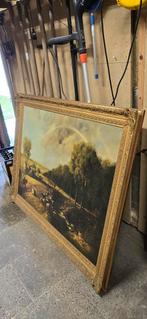 Schilderij met landschap en figuren, Ophalen