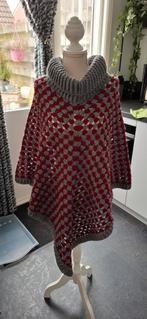 Gehaakte poncho met col, Ophalen of Verzenden, Nieuw, Grijs