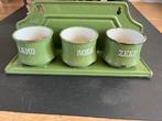 Groen emaille zand zeep soda rek, Antiek en Kunst, Ophalen of Verzenden