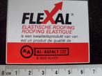 sticker flexal elastische roofing al-asfalt logo AA alken, Verzenden, Zo goed als nieuw, Bedrijf of Vereniging