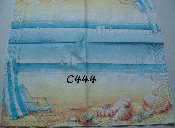 Servetten decoupage/bullet journal – Strand + zee C444, Hobby en Vrije tijd, Knutselen, Nieuw, Materiaal, Verzenden