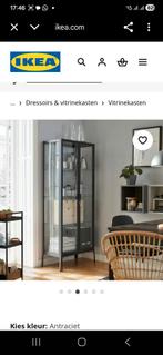 IKEA Vitrinekast - Antraciet, Huis en Inrichting, Kasten | Vitrinekasten, Ophalen