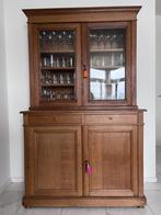 Vitrinekast, Ophalen, Gebruikt, Eikenhout, Landelijk strak antiek