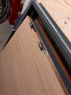 Nieuwe Houten Binnendeur met aluminium kozijn rechts draai., 215 cm of meer, Binnendeur, Nieuw, Hout