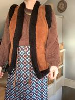 Vintage afghaanse waistcoat S M bohemian gilet gevoerd, Maat 38/40 (M), -, Ophalen of Verzenden, Zo goed als nieuw