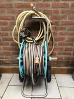 Tuinslang haspel met 25 meter slang, Tuin en Terras, Tuinslangen, Ophalen, Gebruikt, Tuinslanghaspel