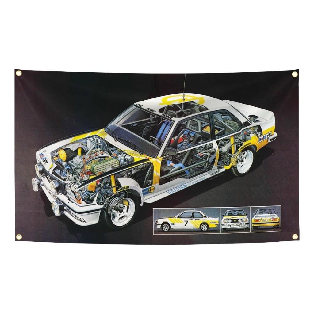 Grote vlaggen Opel (150x90cm), Ophalen of Verzenden, Nieuw