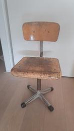 old school vintage school stoeltje krukje, Kinderen en Baby's, Kinderkamer | Tafels en Stoelen, Ophalen, Gebruikt, Stoel(en)