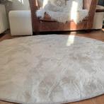Fluffy beige - superzacht  vloerkleed - fotoshoot, Ophalen, Beige, 150 tot 200 cm, Rond