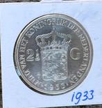 Wilhelmina rijksdaalder 1933 pr+, Ophalen of Verzenden, Koningin Wilhelmina, 2½ gulden