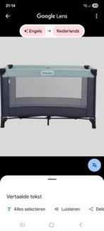 Zgan Qute campingbed Q-Sleep mint/antr./dikke matras/hoesl., Ophalen, Zo goed als nieuw, Reisbedje