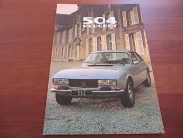 Folder Peugeot 504 Coupe + V6, Peugeot 504 Cabriolet 1978 beschikbaar voor biedingen