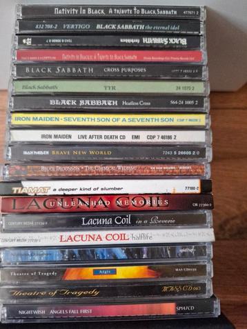40 cd's,  o.a. Black Sabbath en Iron Maiden beschikbaar voor biedingen