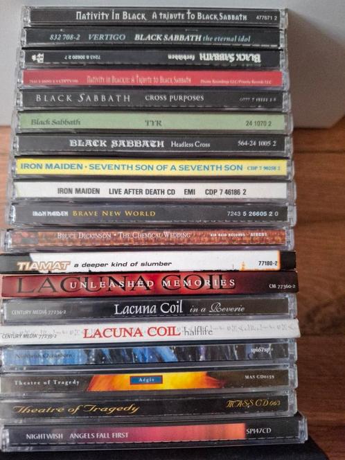 40 cd's,  o.a. Black Sabbath en Iron Maiden, Cd's en Dvd's, Cd's | Hardrock en Metal, Zo goed als nieuw, Ophalen of Verzenden