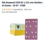 Schuurpapier Siaspeed P 180 NIEUW! 28 stuks!!, Ophalen of Verzenden, Nieuw, Minder dan 600 watt, Vlakschuurmachine