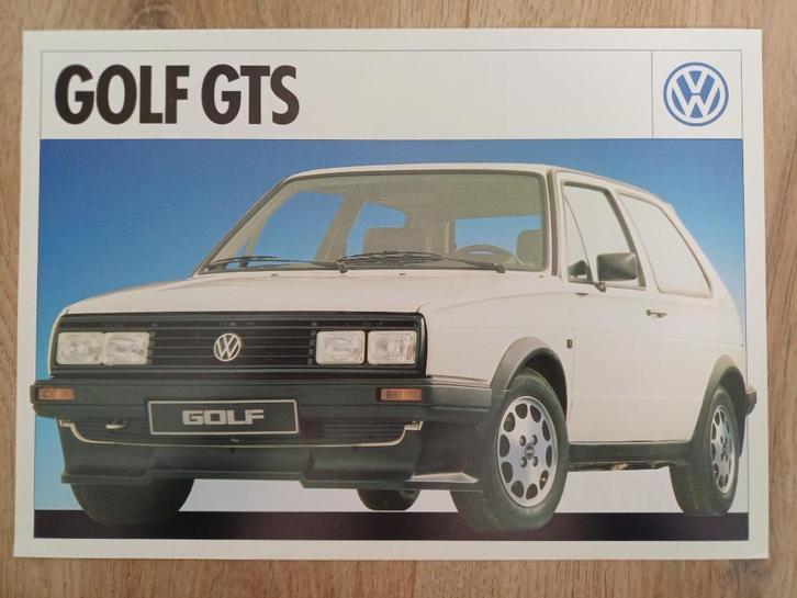 VW Golf GTS leaflet, Boeken, Auto's | Folders en Tijdschriften, Zo goed als nieuw, Volkswagen, Verzenden