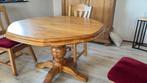 Eethoek met 4 stoelen - Massief Eiken, Huis en Inrichting, Tafels | Eettafels, Ophalen, Gebruikt, Eikenhout, Vier personen