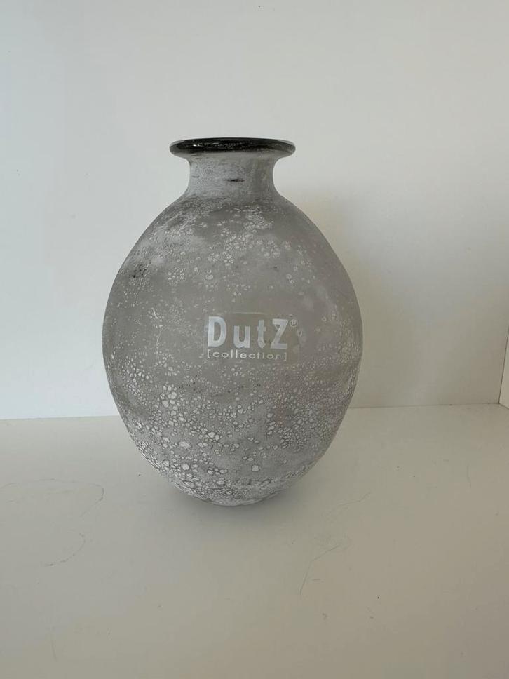 Dutz  DutZ Collection Glas Vaas Mondgeblazen Wit, Huis en Inrichting, Woonaccessoires | Vazen, Zo goed als nieuw, Wit, Minder dan 50 cm