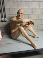 Rootstein, zittende heren paspop militaria etalagepop, Antiek en Kunst, Ophalen