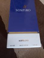 Sospiro Soprano Eau de Parfum 100ml, Sieraden, Tassen en Uiterlijk, Uiterlijk | Parfum, Ophalen of Verzenden, Nieuw