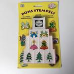 STEMPELS PONSSTEMPELS BOOM, STRIK, KLOK, Ophalen of Verzenden, Nieuw, Inkt, Foam of Stempelhouder