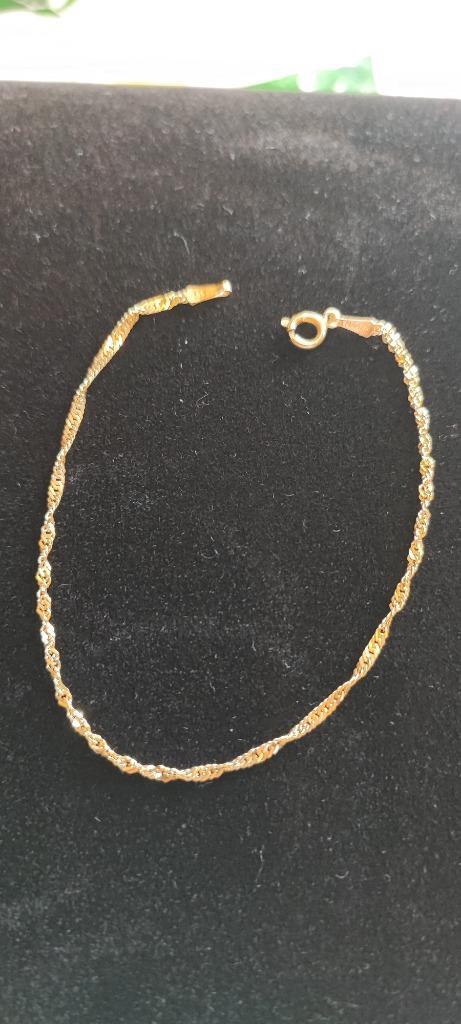 Gouden armband 14k, Sieraden, Tassen en Uiterlijk, Armbanden, Zo goed als nieuw, Goud, Goud, Ophalen