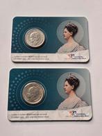 Coincard Laatste 1/2 Gulden Wilhelmina 1929a en 1930, Ophalen of Verzenden, Overige landen, Overige waardes, Zilver