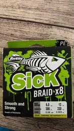 Berkley x8 sick braid 300m 8/100 (nieuw in verpakking), Ophalen of Verzenden, Zo goed als nieuw, Vislijn