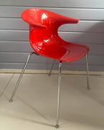 2x Komac Loop Chair in Red | eetkamerstoel kantoorstoel, Huis en Inrichting, Stoelen, Metaal, Twee, Modern, Zo goed als nieuw