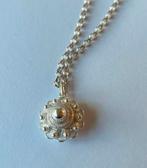 Zilveren jasseron ketting met ZEEUWS KNOP hangertje, Met hanger, Verzenden, Zo goed als nieuw, Zilver