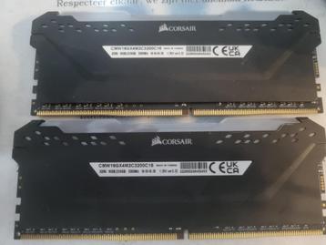 16Gb DDR4 Corsair vengeance rgb pro 3200MHZ helemaal goed beschikbaar voor biedingen