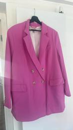 Blazer van hm fuschia roze, Ophalen, Zo goed als nieuw, Maat 46/48 (XL) of groter, Roze